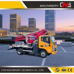 Telescopic Boom Lift Truck Mounted Aerial Work Platform Bucket Aerial Work Truck Low Carbon Good Price