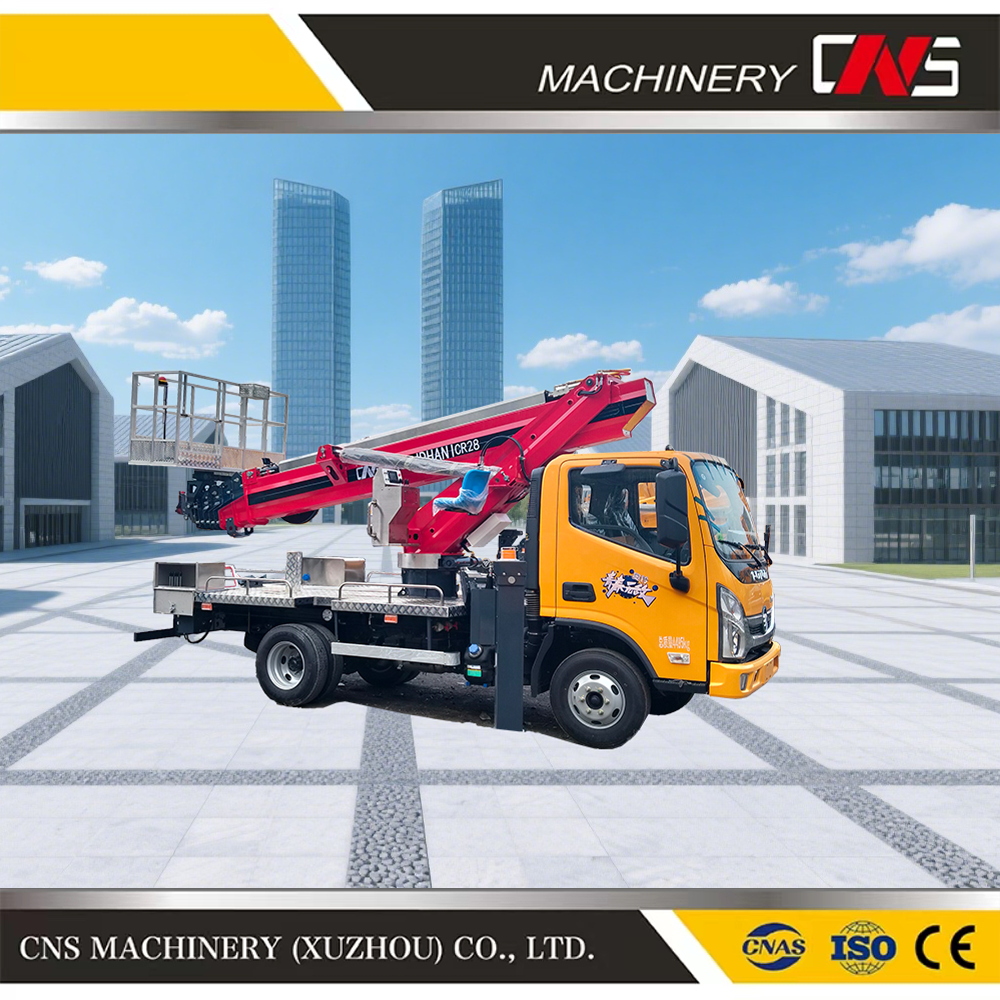 Telescopic Boom Lift Truck Mounted Aerial Work Platform Bucket Aerial Work Truck Low Carbon Good Price