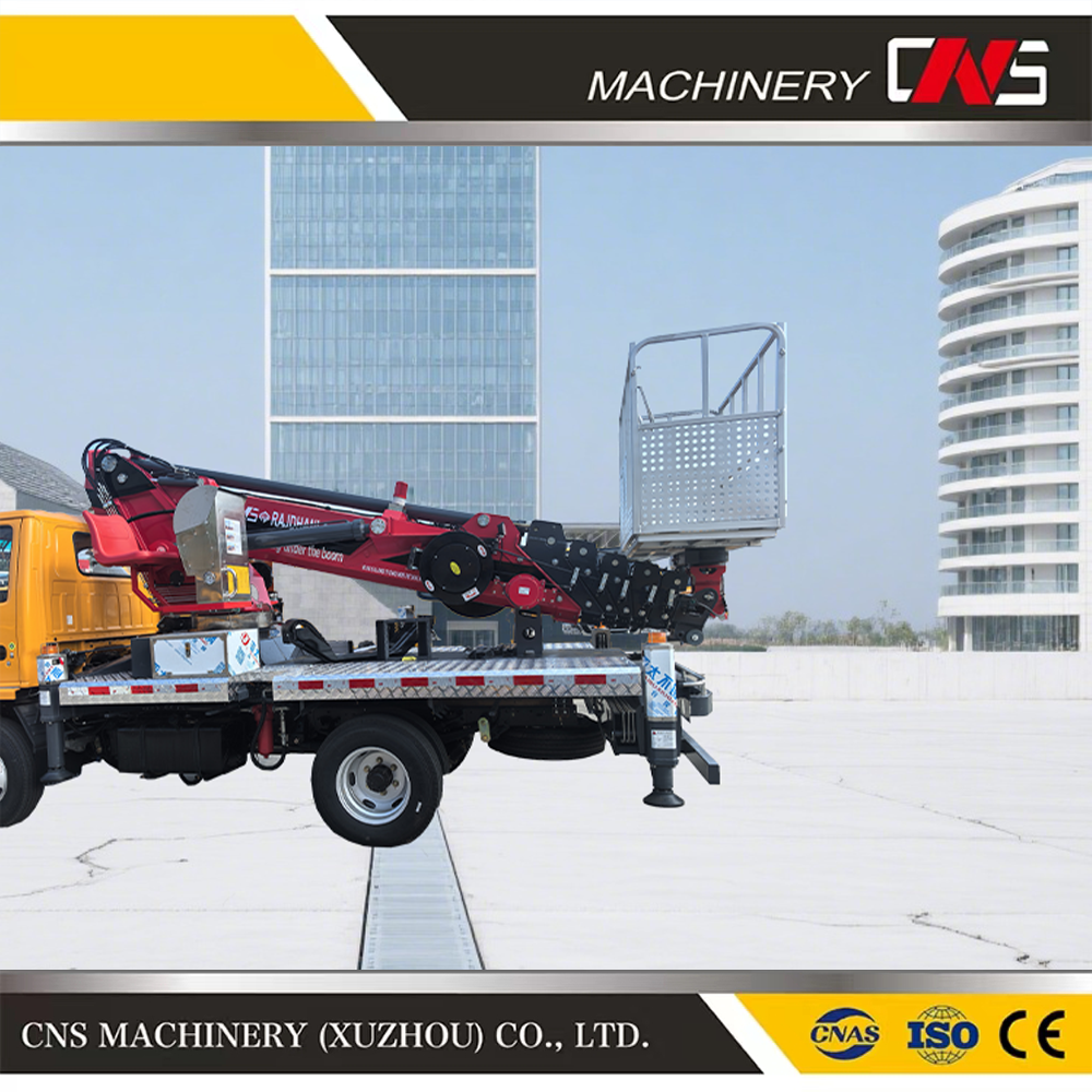 Original Brand New Cherry Picker Hydraulic Engine Aerial Work Platform Mounted Truck Lifting Crane Manlift for Sale