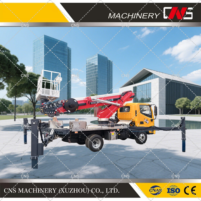 High Quality Hydraulic Lift New Aerial Platform with Bucket Truck Mounted Aerial Working Platform Manlift Price