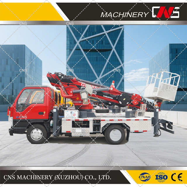 High Quality Hydraulic Lift New Aerial Platform with Bucket Truck Mounted Aerial Working Platform Manlift Price