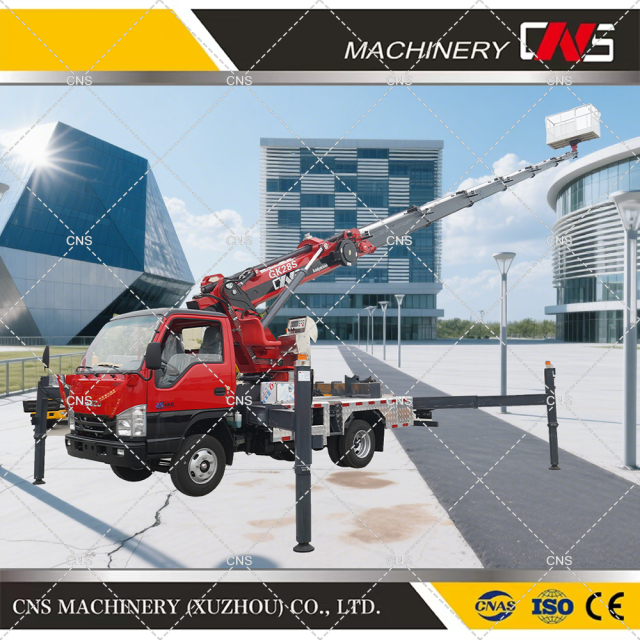 China Manufacturer Aerial Work Truck High-Altitude Construction Vehicle Aerial Work Platform with Telescopic Boom