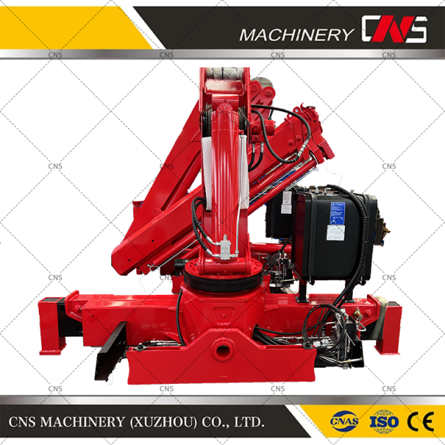 CNS 5 Ton hydraulic folding arm truck mounted cranes with knuckle boom