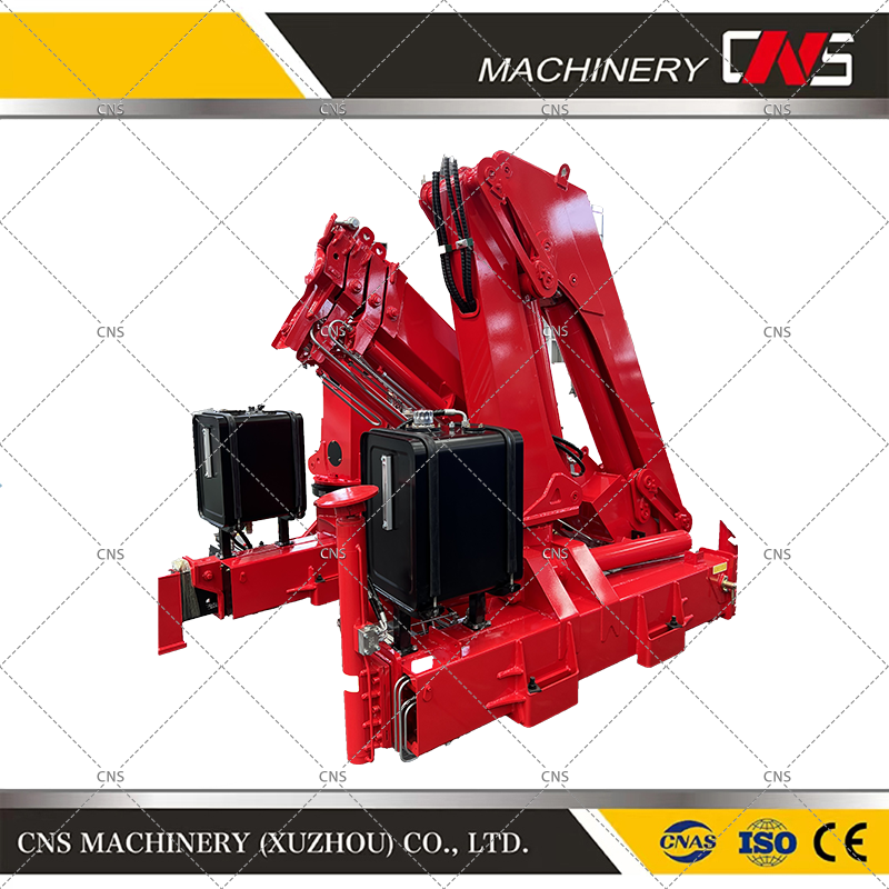 CNS 5 Ton hydraulic folding arm truck mounted cranes with knuckle boom