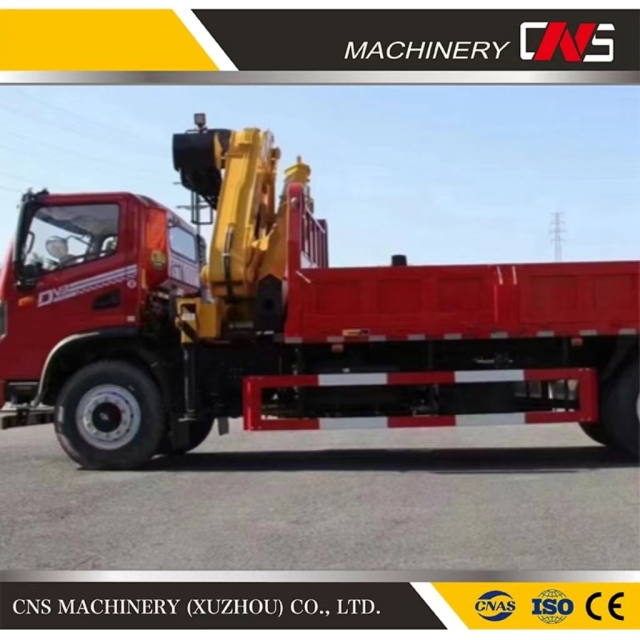 Cns 6.3 Tons Knuckle Boom Crane Appropriate for All Wheel Drive Cargo Truck with 4 Sections Boom Crane Truck Mounted Crane