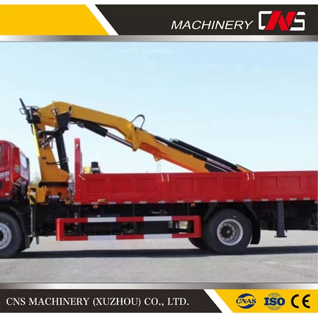 Best Product Knuckle Boom Truck Crane for Sale 6.3 Ton Articulated Hydraulic Pressure Boom Crane Mounted Truck Crane