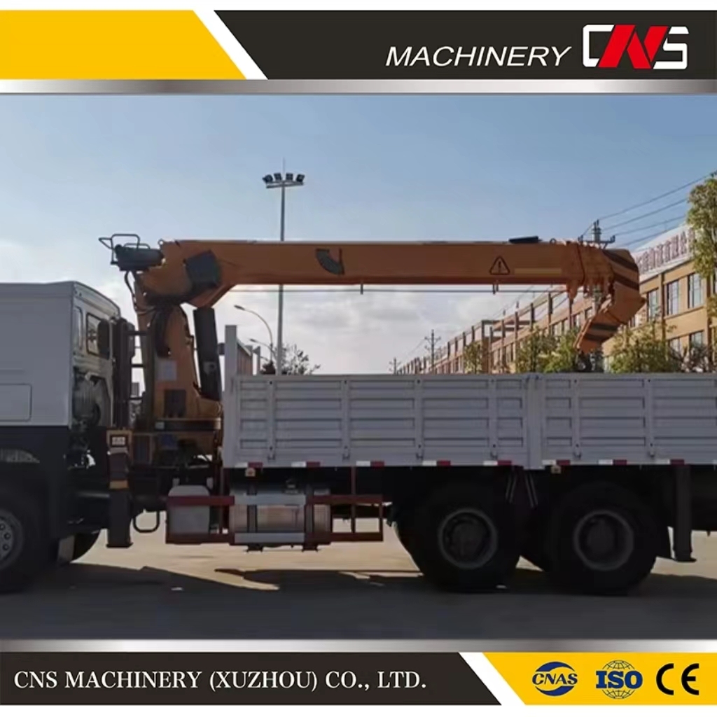 8 Ton Hydraulic Straight Arm Telescopic Boom Truck Mounted Cable Crane Manipulator Lorry Mobile Lifting Crane