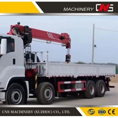 CNS 8 ton telescopic boom crane truck mounted crane with straight arm