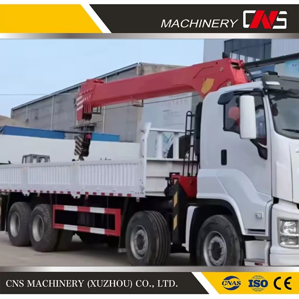 8 Ton Hydraulic Straight Arm Telescopic Boom Truck Mounted Cable Crane Manipulator Lorry Mobile Lifting Crane