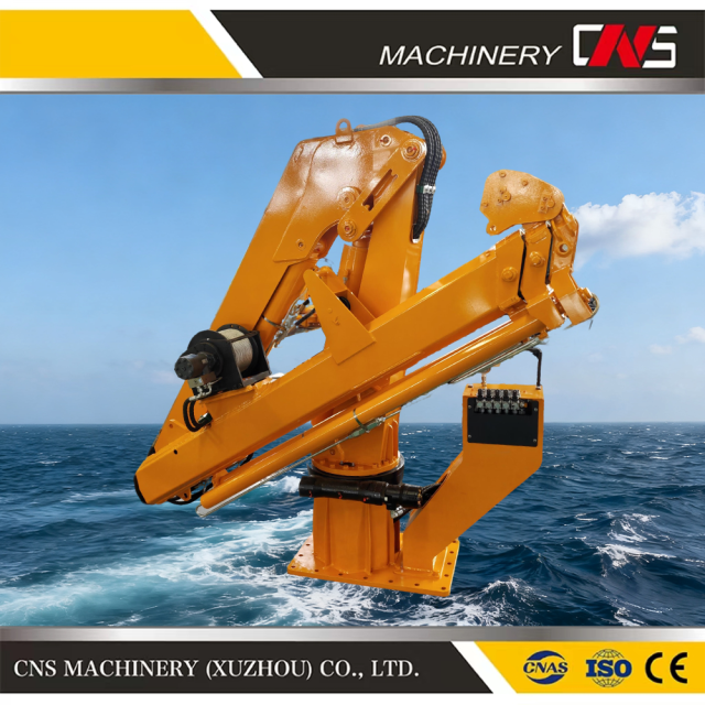3.2 Ton Factory Directly Supply Vessels Yacht Crane Hydraulic Marine Knuckle Boom Deck Crane on Sale