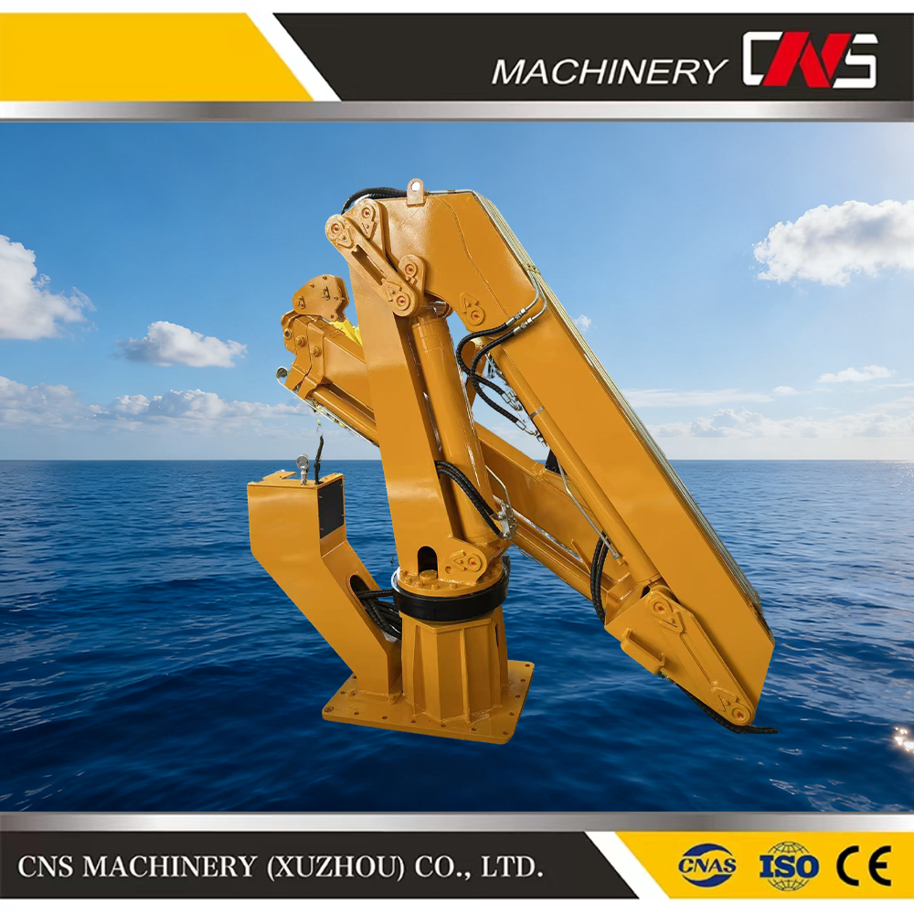 Hydraulic Marine Davit Crane 3 Ton Knuckle Boom Hoist Lift Crane Boat Ship Deck Marine Harbor Crane for Sale