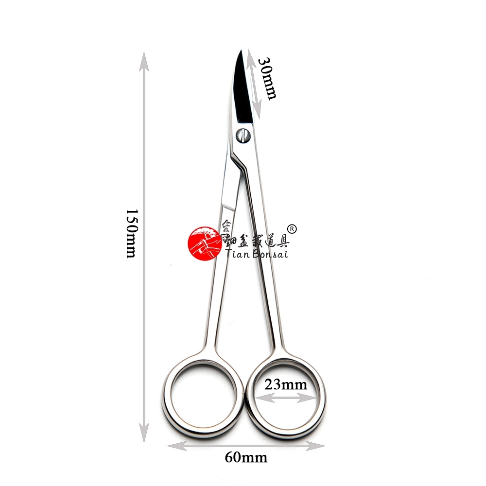 Long Handle Scissors 150mm (6 inch)  Bonsai Tools Made by 5Cr15MoV Stainless Steel From TianBonsai