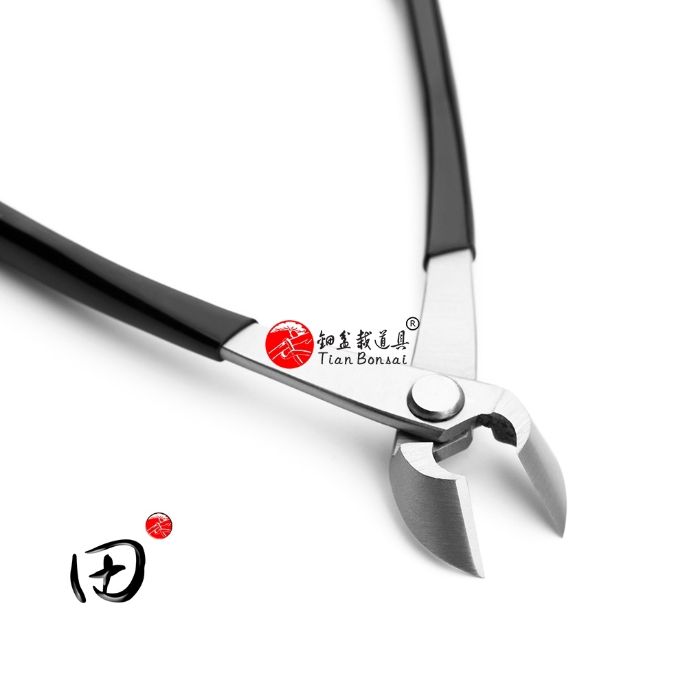 Anti-slip handle series 165 mm straight edge branch cutter Alloy Steel bonsai tools from TianBonsai