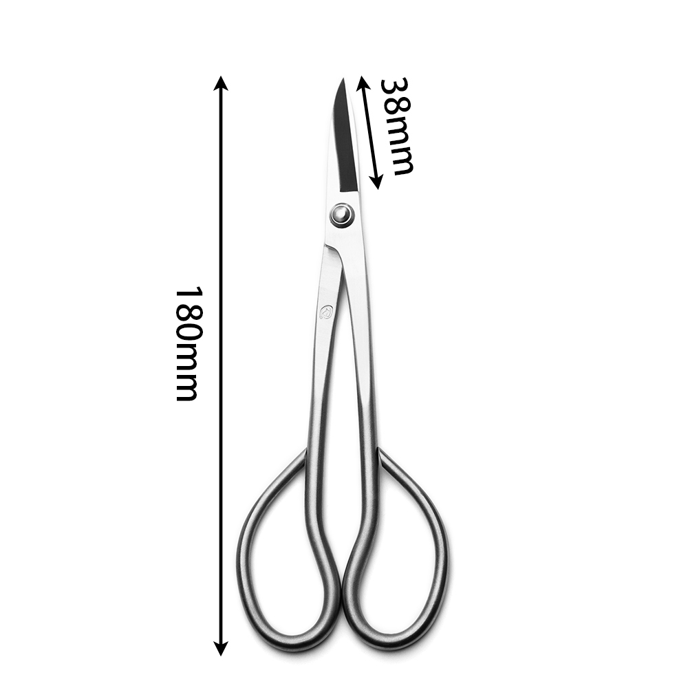 Standard Grade 180 mm Long Handle Bonsai Scissors 3Cr13 Alloy Steel Bonsai Tools