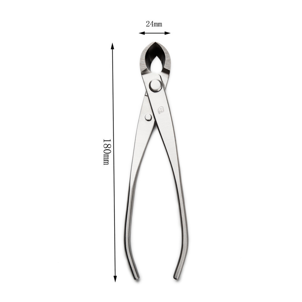 Standard Grade 180 mm Round Edge Cutter 3Cr13 Alloy Steel Bonsai Tools