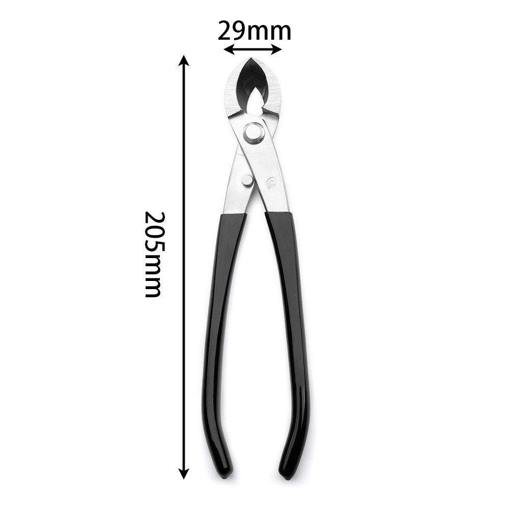 Anti-slip handle series 205 mm round edge cutter concave edge cutter Alloy Steel bonsai tools from TianBonsai