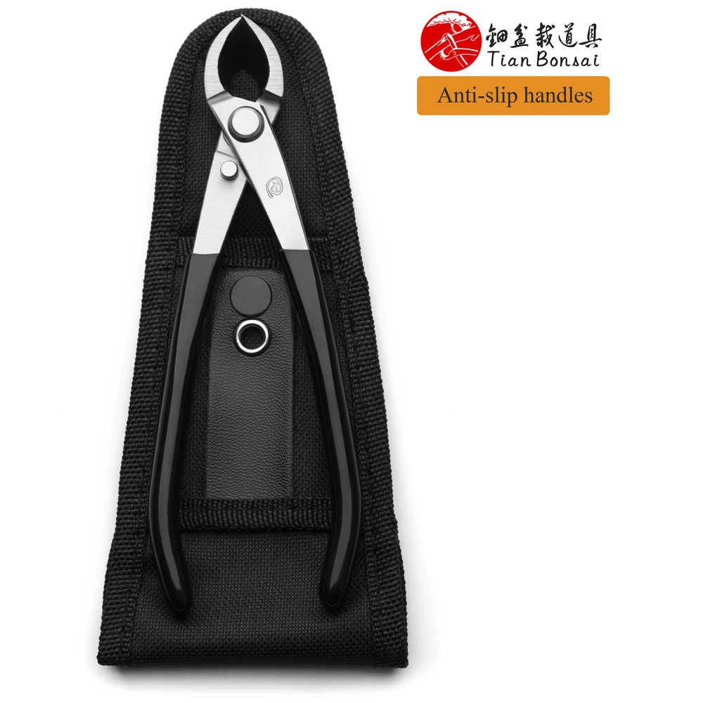 Anti-slip handle series 165 mm straight edge branch cutter Alloy Steel bonsai tools from TianBonsai