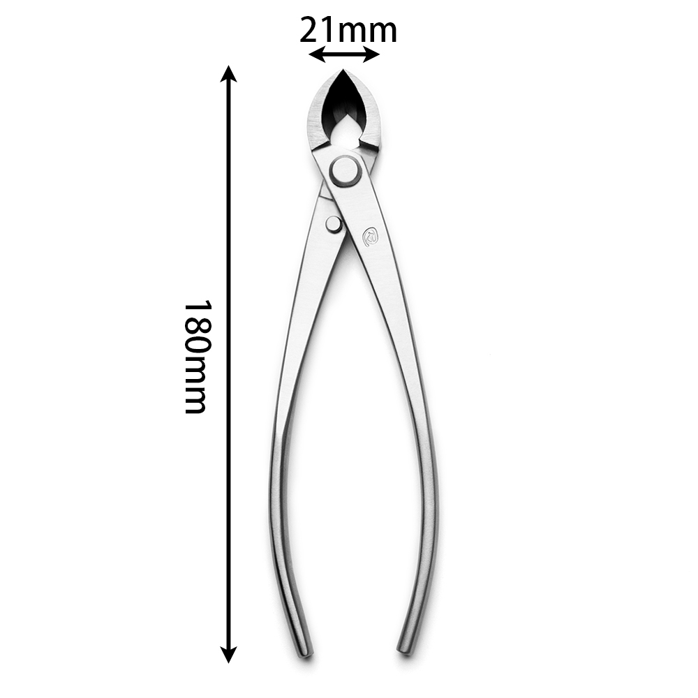 Standard Grade 180 mm Straight Edge Branch Cutter 3Cr13 Alloy Steel Bonsai Tools