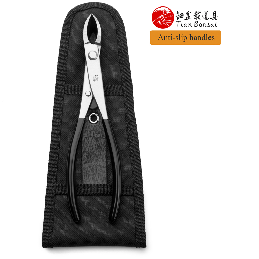 Anti-slip handle series 185 mm narrow straight edge branch cutter Alloy Steel bonsai tools from TianBonsai