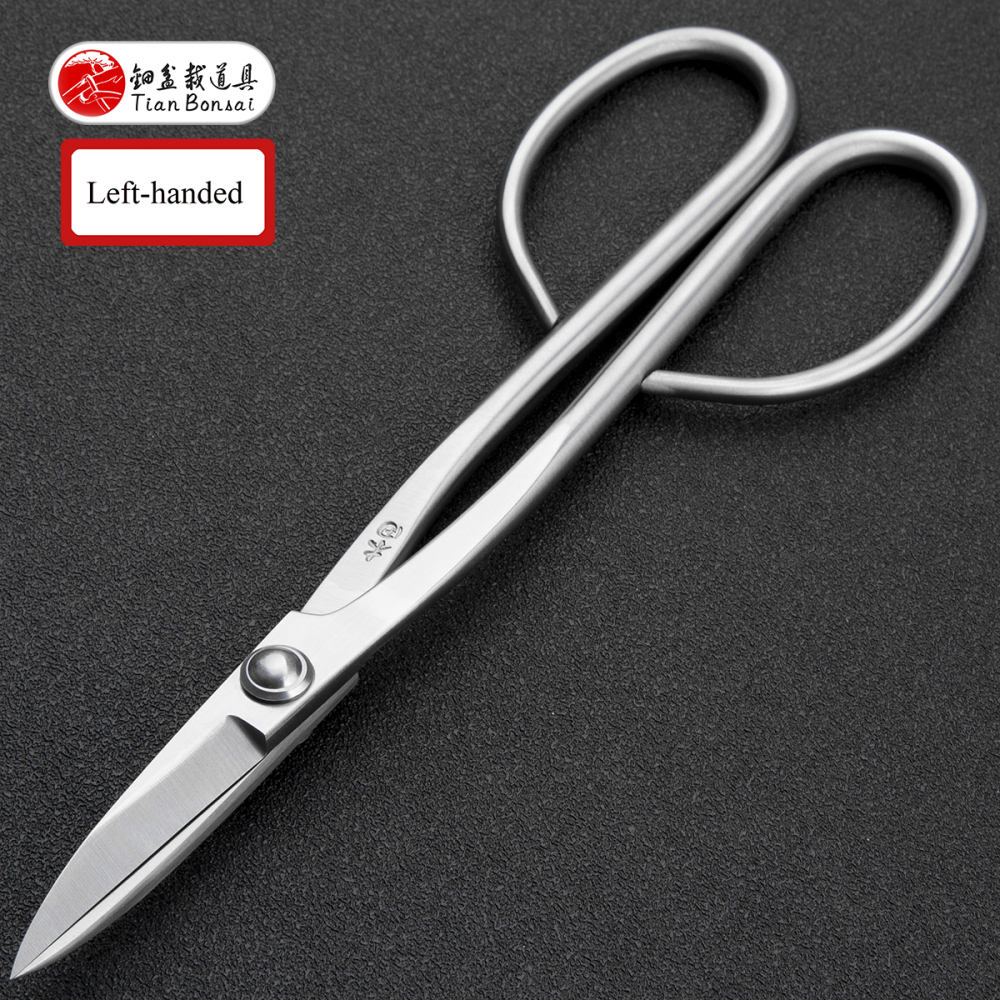 left-handed bonsai scissors professional grade 210 mm long handle scissors bonsai tools for left-handed users
