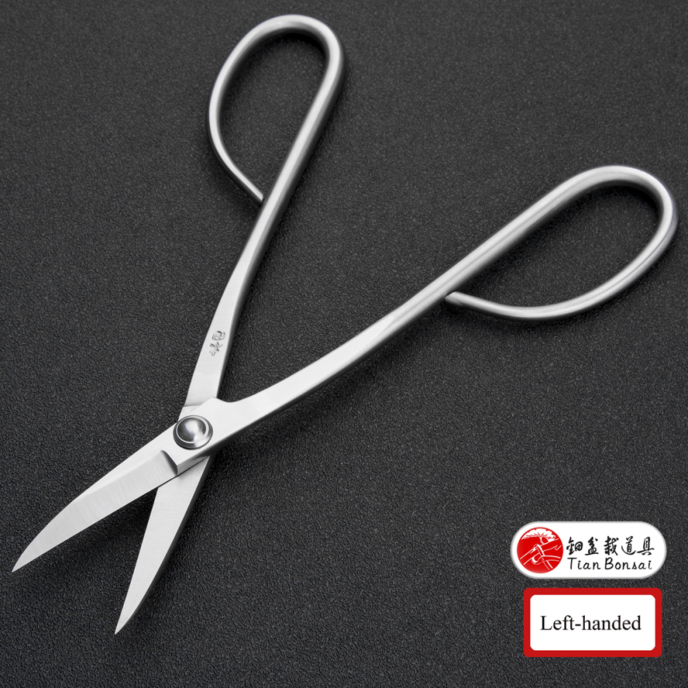 left-handed bonsai scissors professional grade 210 mm long handle scissors bonsai tools for left-handed users