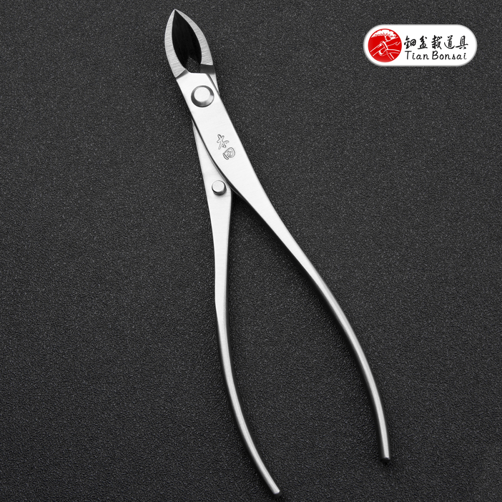 professional grade 180 mm narrow straight edge cutter branch cutter 4Cr13MoV Alloy Steel bonsai tools made by TianBonsai