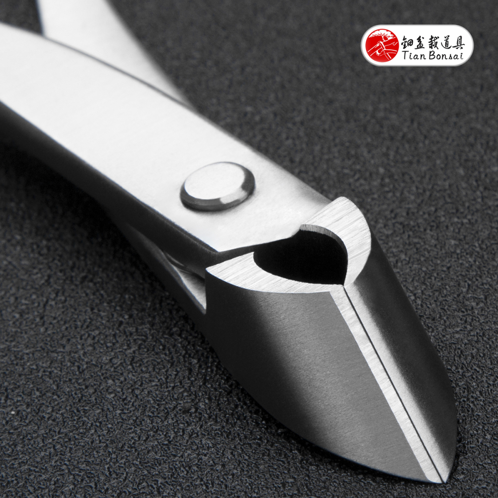 professional grade 180 mm narrow straight edge cutter branch cutter 4Cr13MoV Alloy Steel bonsai tools made by TianBonsai