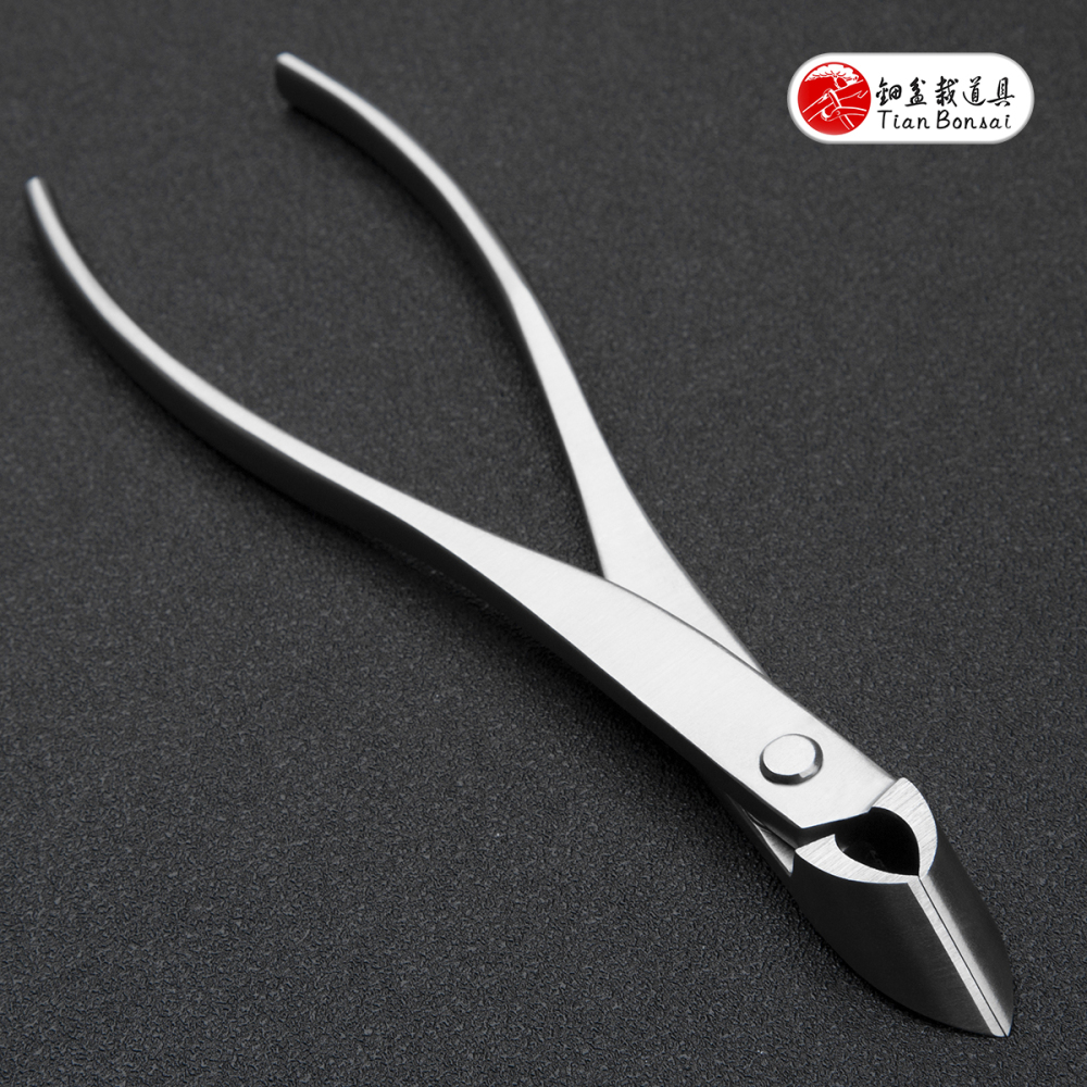professional grade 180 mm narrow straight edge cutter branch cutter 4Cr13MoV Alloy Steel bonsai tools made by TianBonsai