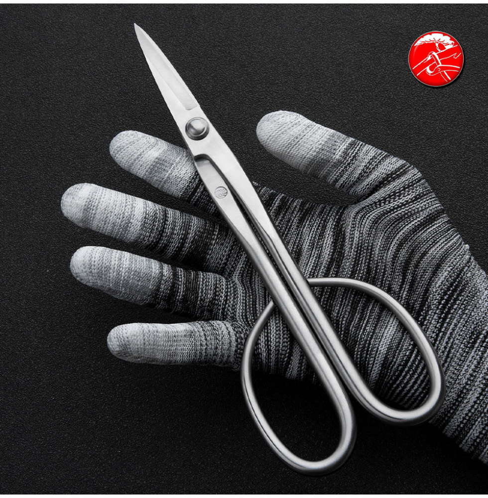 Master Craftsman Series Bonsai Tools 215 Long Handle Bonsai scissors 9Cr25MoV Alloy Steel Forging Technology HRC62 hardness