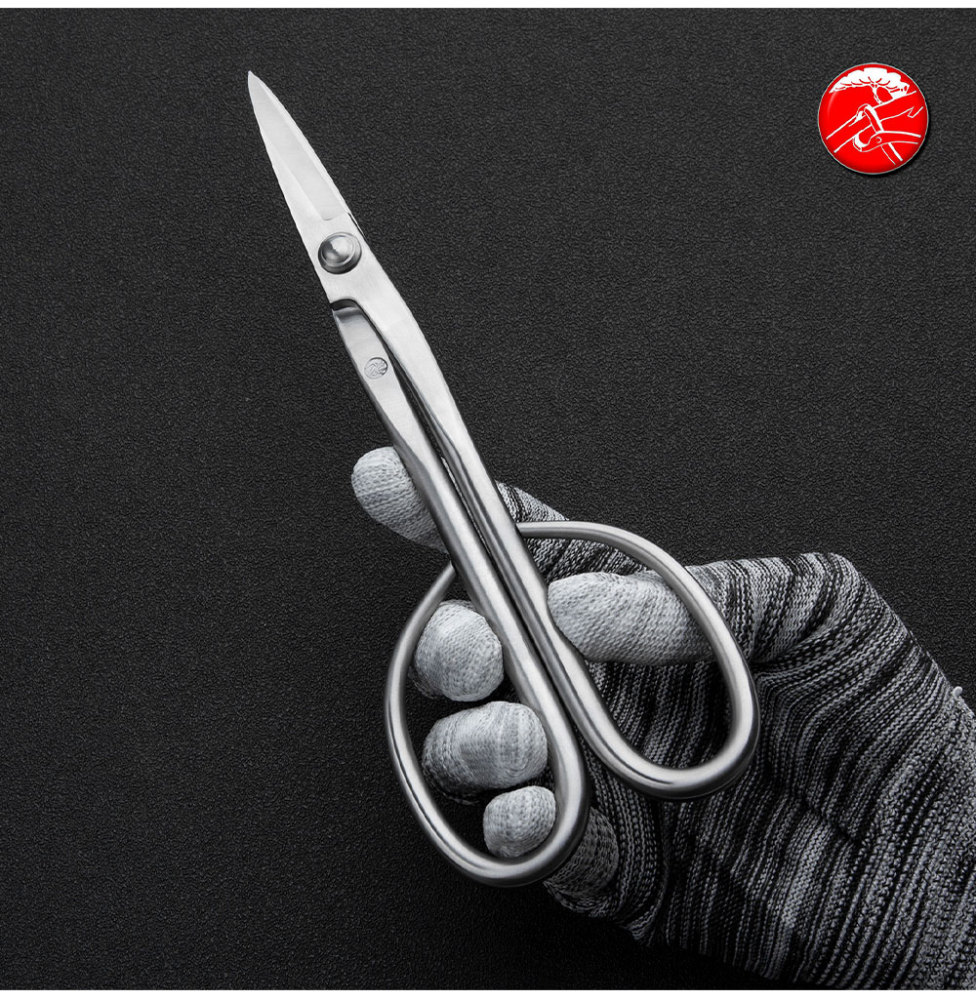 Master Craftsman Series Bonsai Tools 215 Long Handle Bonsai scissors 9Cr25MoV Alloy Steel Forging Technology HRC62 hardness