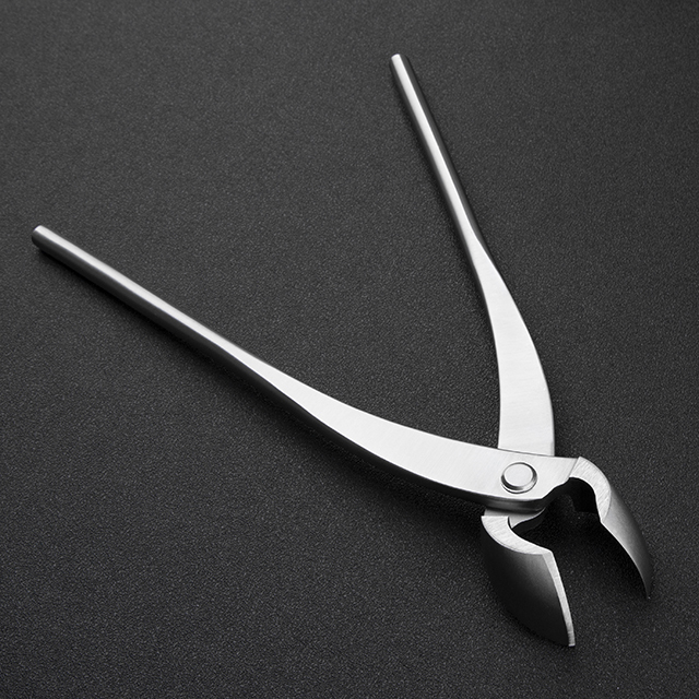 TianBonsai professional grade bonsai tools round edge cutter mixed function of round & straight edge made by 4Cr13MoV Alloy Steel