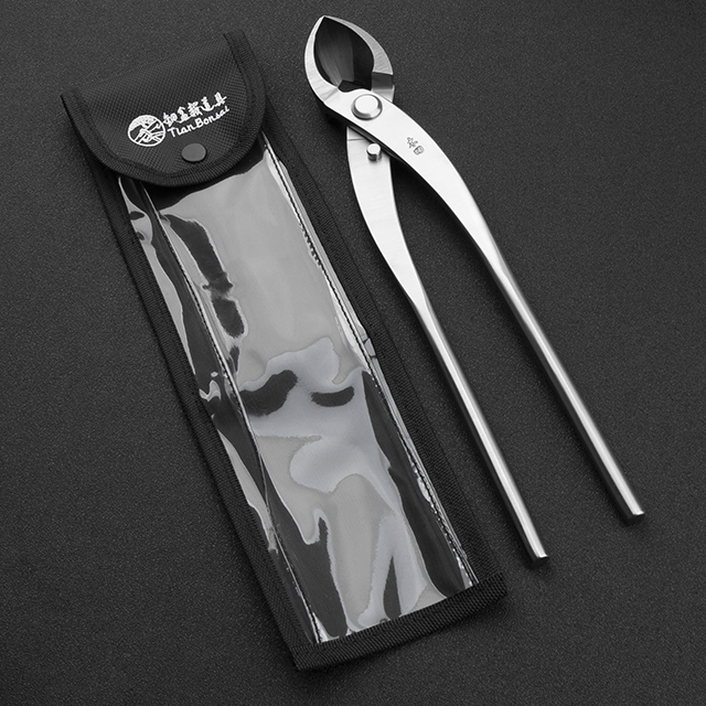 TianBonsai professional grade bonsai tools round edge cutter mixed function of round & straight edge made by 4Cr13MoV Alloy Steel