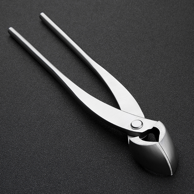 TianBonsai professional grade bonsai tools round edge cutter mixed function of round & straight edge made by 4Cr13MoV Alloy Steel