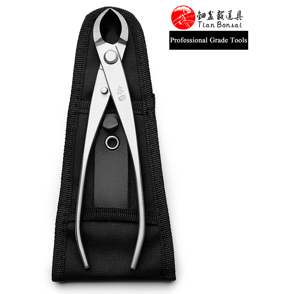 TianBonsai professional grade bonsai tools round edge cutter mixed function of round & straight edge made by 4Cr13MoV Alloy Steel