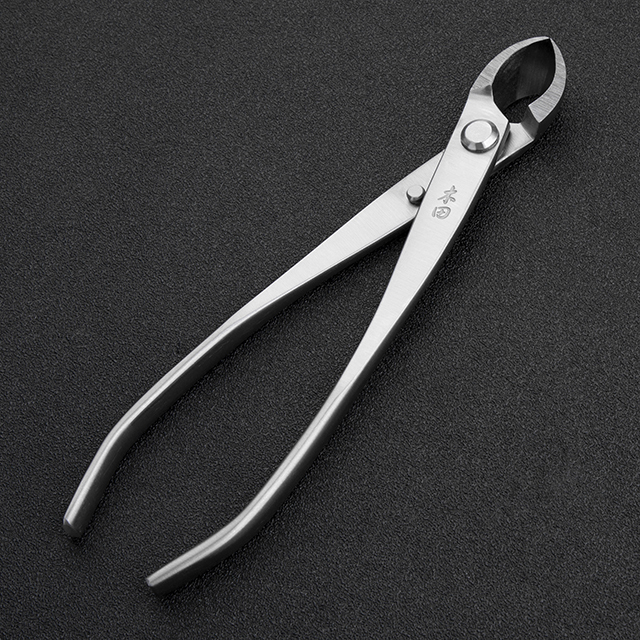 TianBonsai professional grade bonsai tools round edge cutter mixed function of round & straight edge made by 4Cr13MoV Alloy Steel
