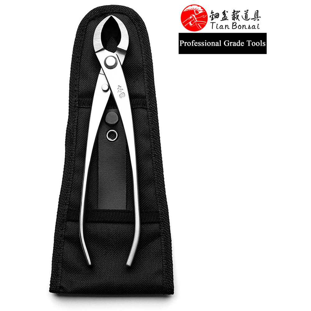 TianBonsai professional grade bonsai tools round edge cutter mixed function of round & straight edge made by 4Cr13MoV Alloy Steel