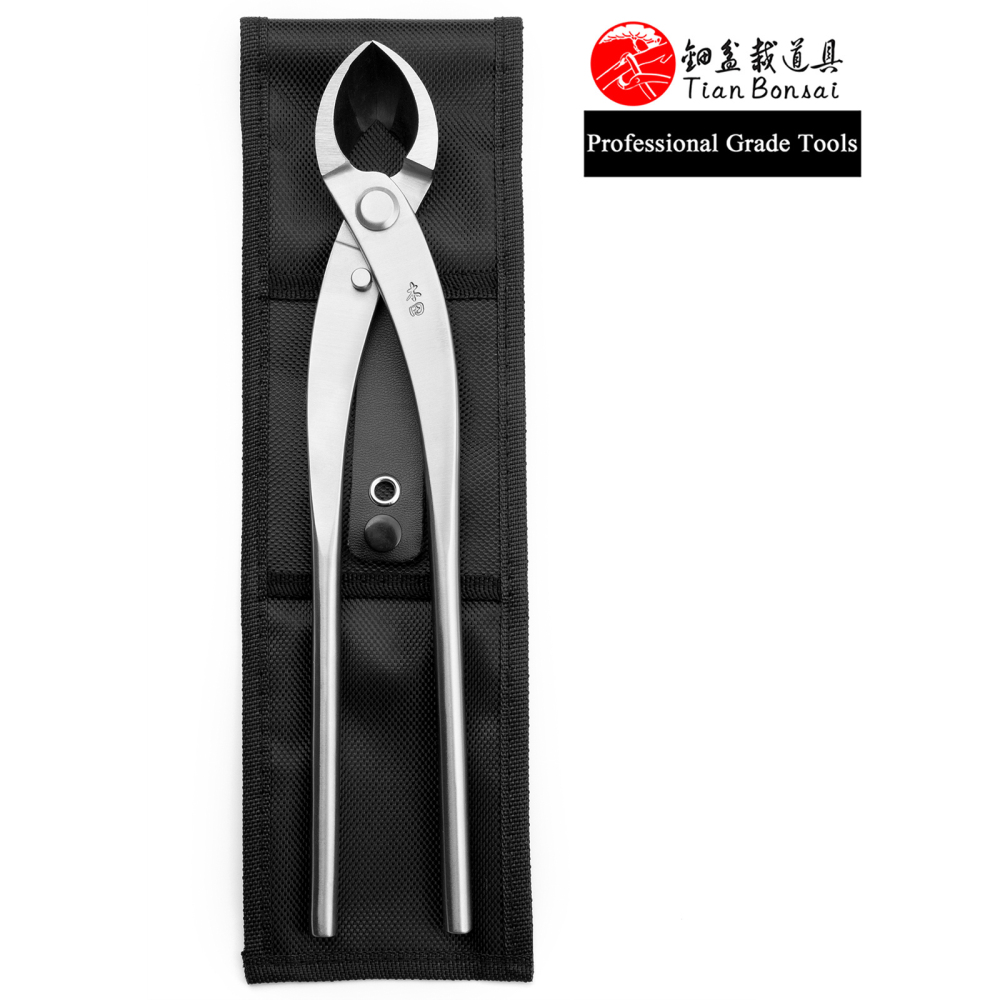 TianBonsai professional grade bonsai tools round edge cutter mixed function of round & straight edge made by 4Cr13MoV Alloy Steel
