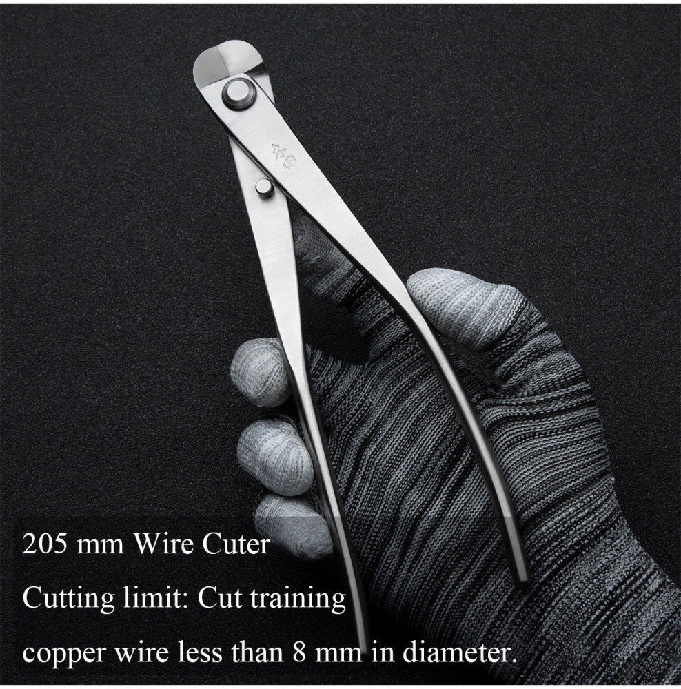 TianBonsai Professional grade bonsai tools wire cutter integrally forged with 4Cr13MoV alloy steel