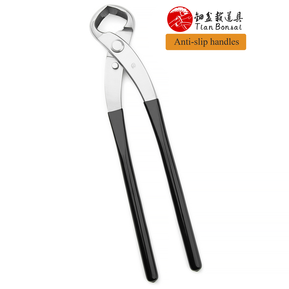 TianBonsai Anti-slip handle series bonsai tools concave edge knob cutter