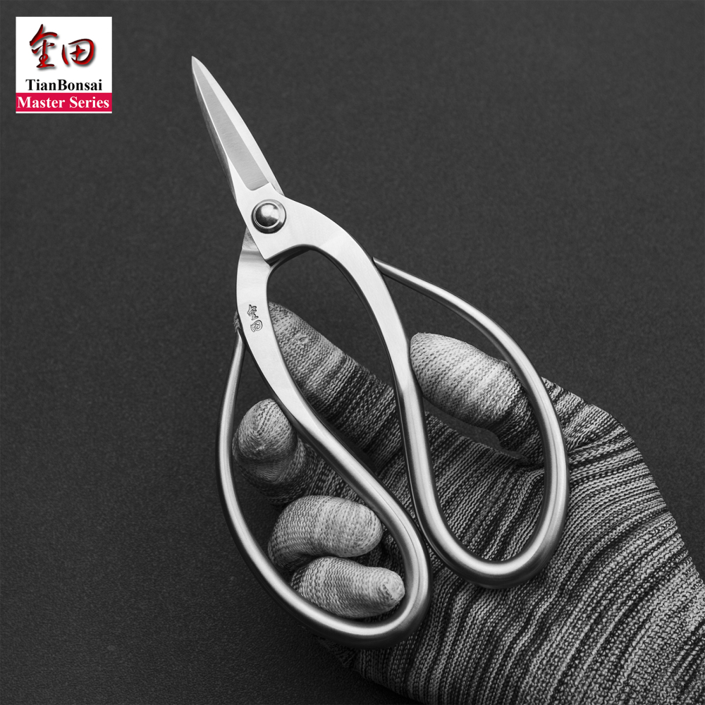 Master series 190 mm root pruning scissors forging by 5Cr15MoV Alloy Steel bonsai tools from TianBonsai