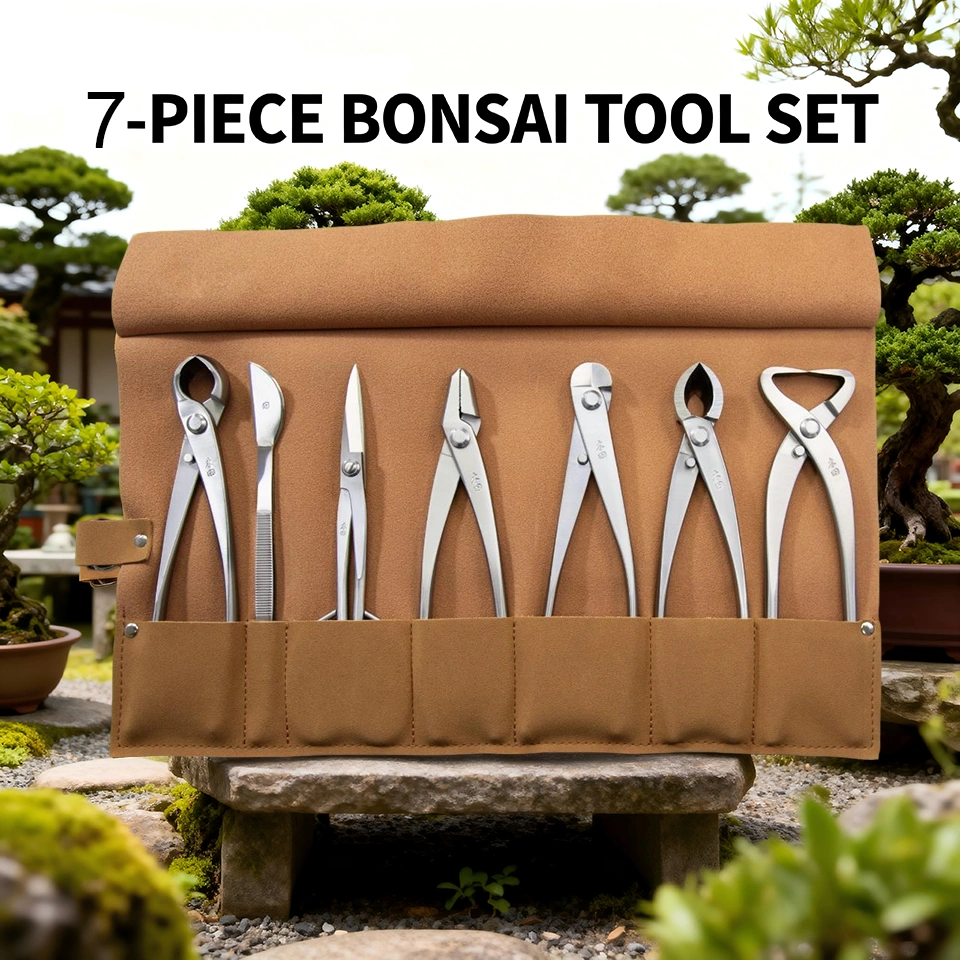 Professional Grade Bonsai Tool Roll 7PCS NMK-07