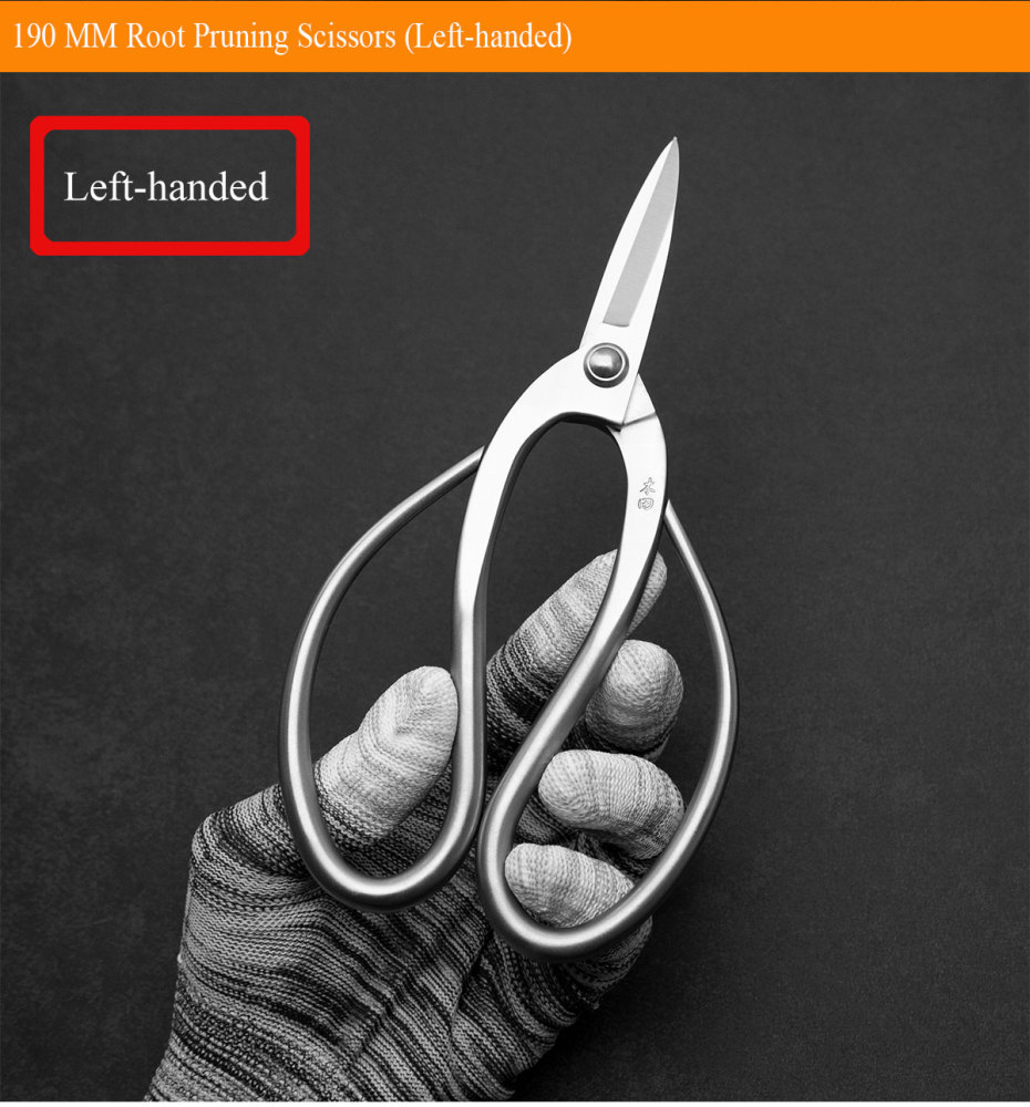 professional grade 190 mm root pruning scissors 4Cr13MoV Alloy Steel bonsai tools from TianBonsai