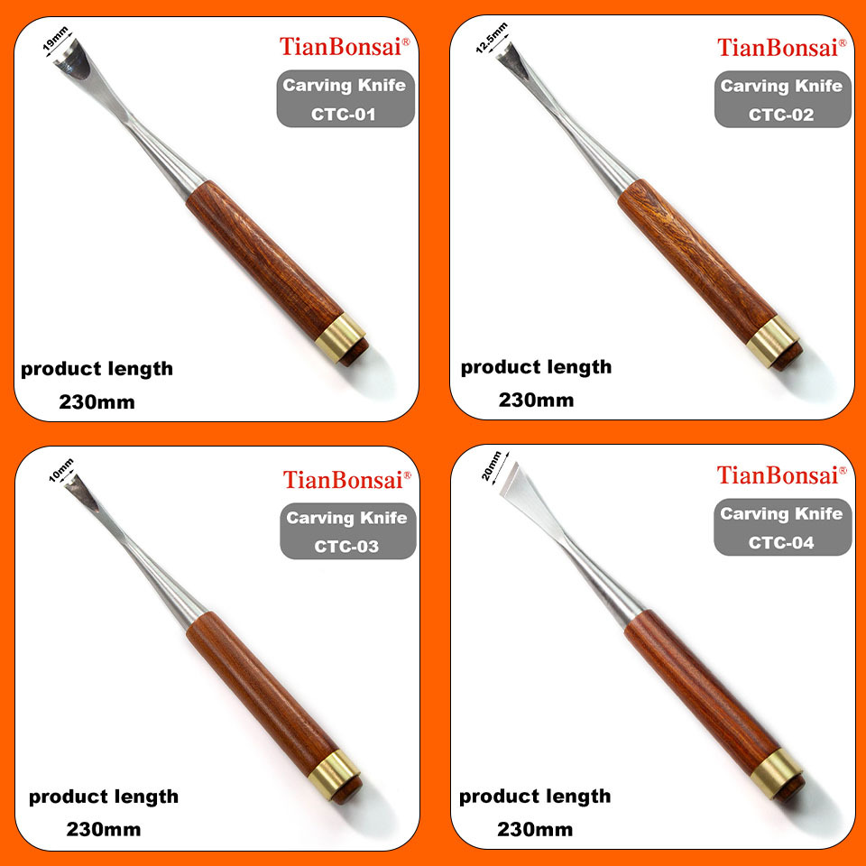 Bonsai Carving Knife 8-PCS Set Bonsai tool Set (CTC-8)