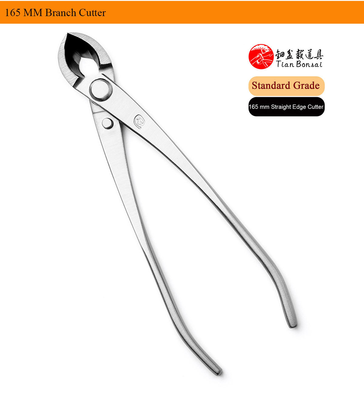Standard Grade Straight Edge Branch Cutter 3Cr13 Alloy Steel Bonsai Tools