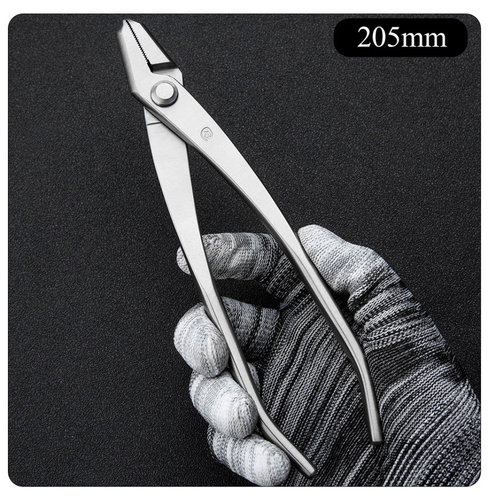 Standard Grade 205 mm Bonsai Pliers 3Cr13 Alloy Steel Jin Pliers