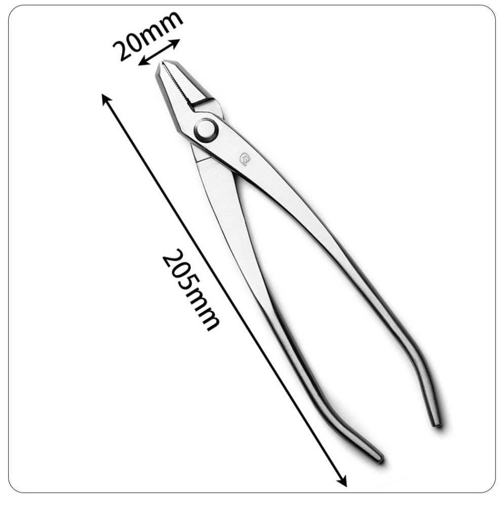 Standard Grade 205 mm Bonsai Pliers 3Cr13 Alloy Steel Jin Pliers