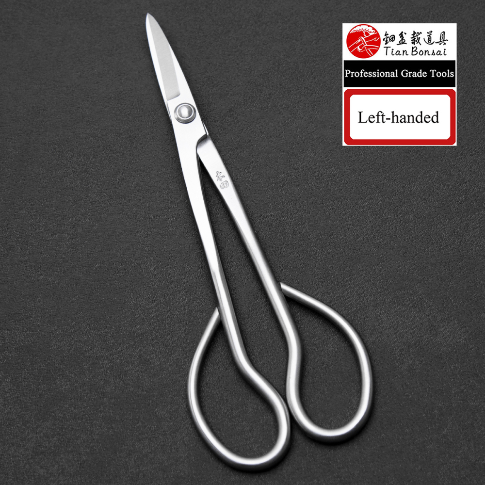 Professional Grade 180 MM Bonsai Bud Scissors（Standard / Left-Handed） 4Cr13MoV Alloy Steel Bonsai Scissors