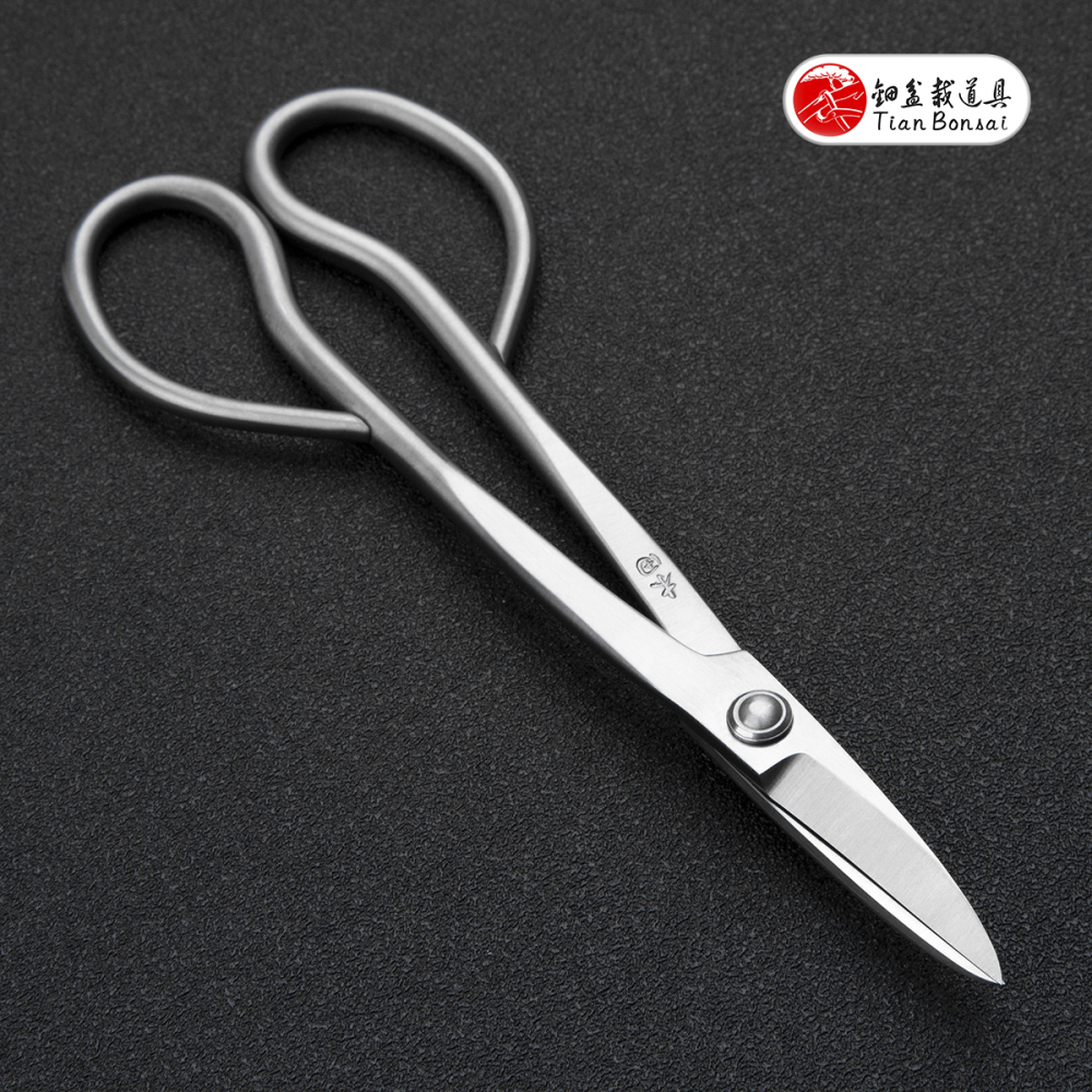 Professional Grade 180 MM Bonsai Bud Scissors（Standard / Left-Handed） 4Cr13MoV Alloy Steel Bonsai Scissors
