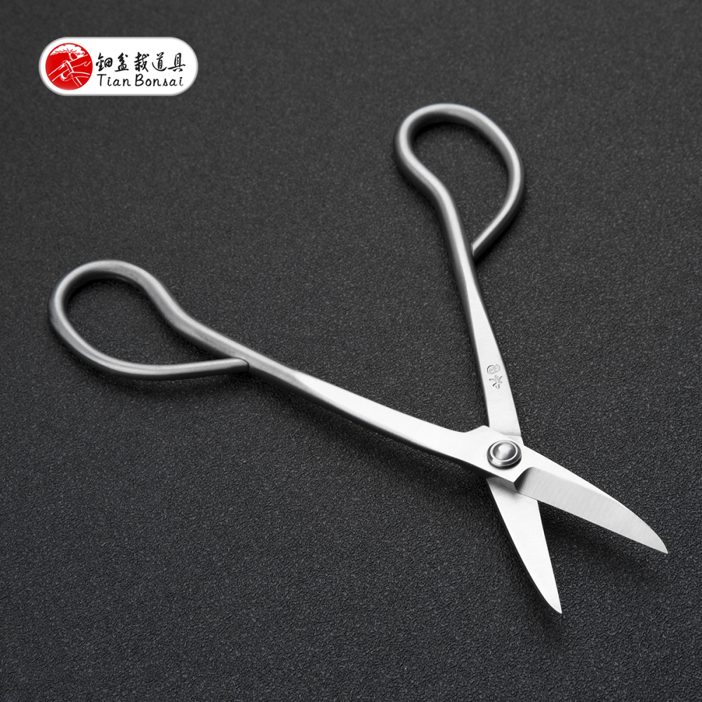 Professional Grade 180 MM Bonsai Bud Scissors（Standard / Left-Handed） 4Cr13MoV Alloy Steel Bonsai Scissors