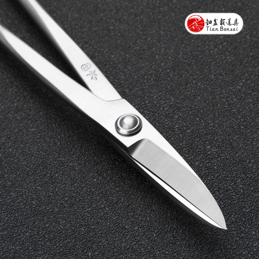 Professional Grade 180 MM Bonsai Bud Scissors（Standard / Left-Handed） 4Cr13MoV Alloy Steel Bonsai Scissors